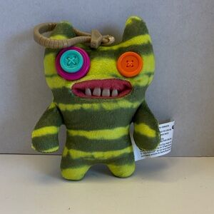 Fuggler Plush Monster Keychain with Button Eyes